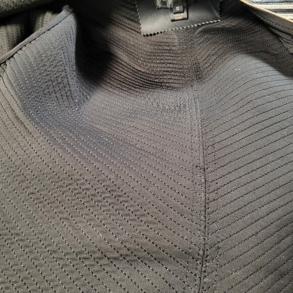 Bagatelle NYC Stretch Black & White Striped Cropped Leather Jacket Size 12 - Picture 11 of 12